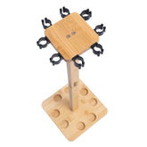 Raprance Fishing Rod Storage Racks, 100% Bamboo Floor Stand Fishing Pole Holders for Garage of 8 Rods or Combos